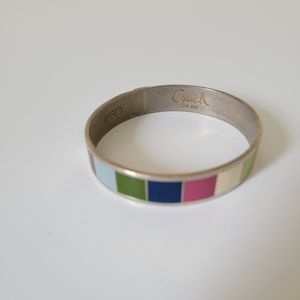Coach Multi color enamel bangle